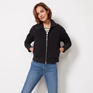 Varley Gabriel Full Zip Jacket Ottoman Black Size Large